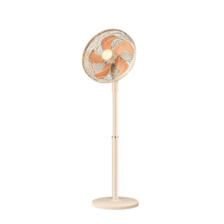 Home Eenvoudige vloerventilator in crèmestijl